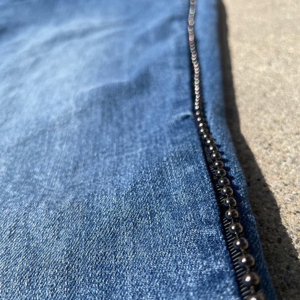 Venus Bell Bottom Denim Pants - Picture 4 of 7